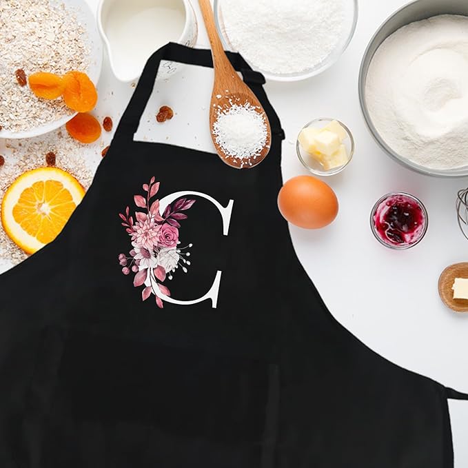 Personalized Aprons for Women with Pockets, Cute Aprons for Women Chef Baking, Cooking Gifts for Mom Birthday
