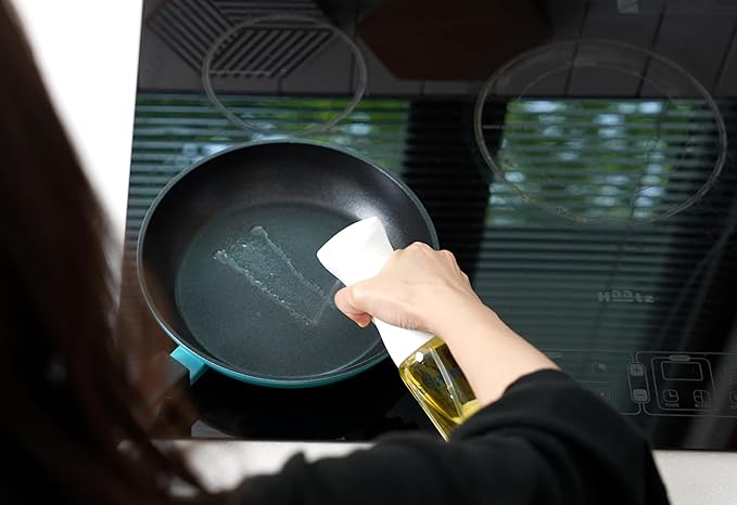 Mistifi oil spray PET bottle 200ml Upgraded Version.Fine Mist Spray Bottle for Air Fryer, Olive Oil, Avocado Oil, Healthy Nonstick Frying, Commercial & Home Kitchen Use (PS600　2Pcs)