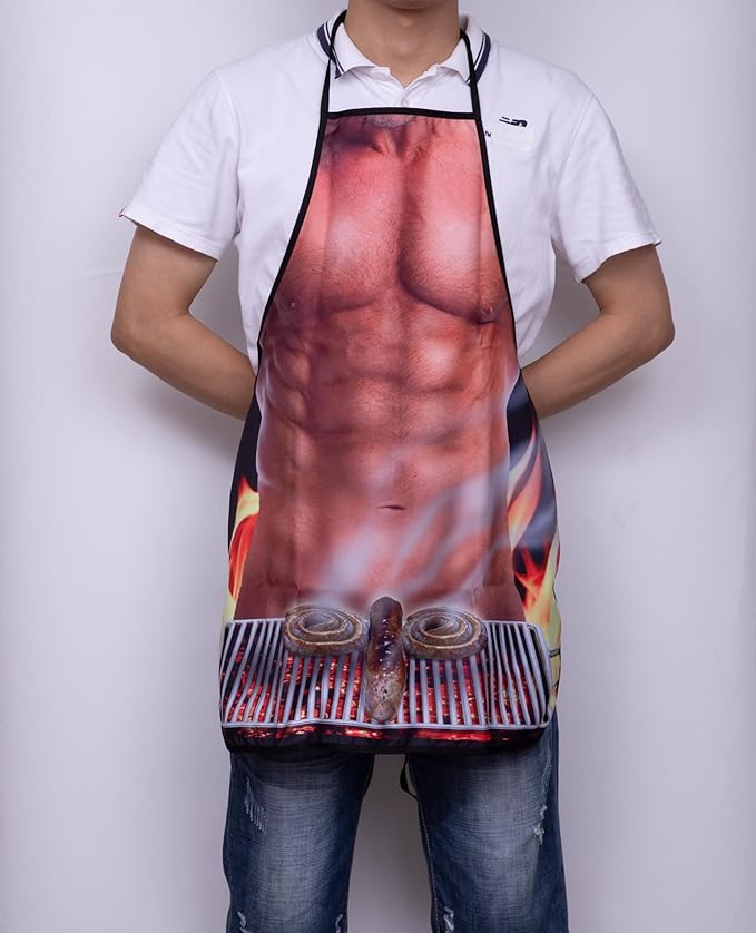 Funny Cute Cooking Apron for Men Women - Kitchen Adult Grillig BBQ Bib Apron for Cooking Baking Father's Day Birthday Present Gag Gift Party Costume
