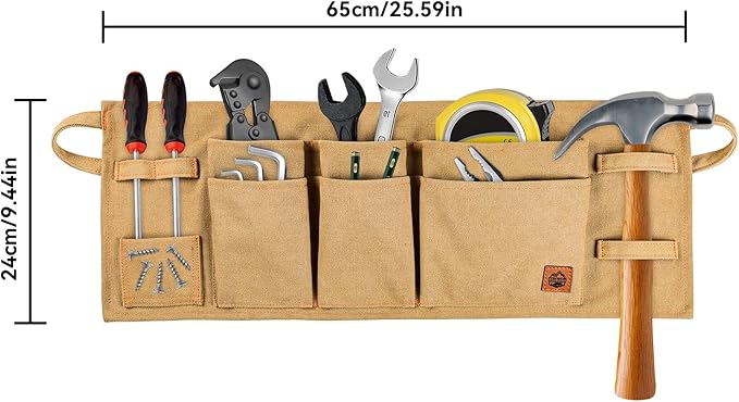 MAKALU Canvas Waist Tool Apron/Waist Utility Apron/Carpenter Waist Apron