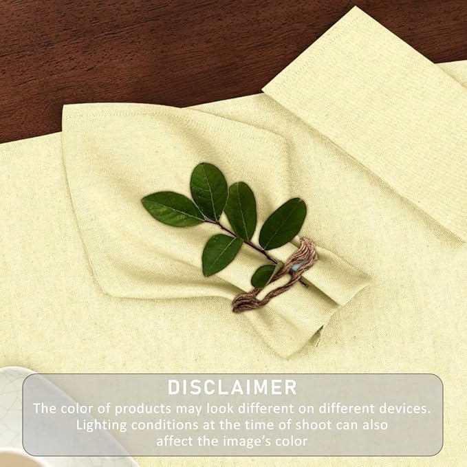 Ruvanti Cloth Napkins Set of 12, 18x18 Reusable Napkins Cloth Washable, Soft & Durable Table Napkin, Poly Cotton Fabric Dinner Napkins for Parties, Christmas, Thanksgiving, Weddings - Cream