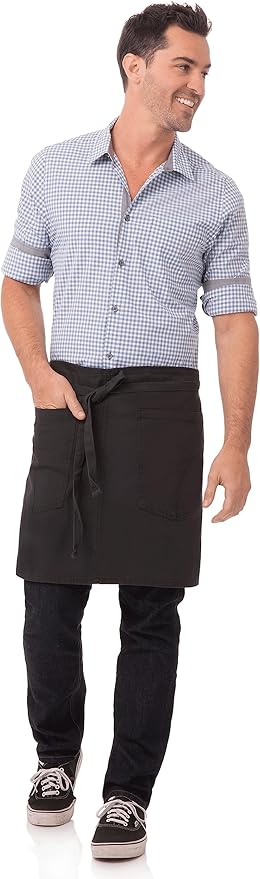 Chef Works Unisex Rockford Half Bistro Apron