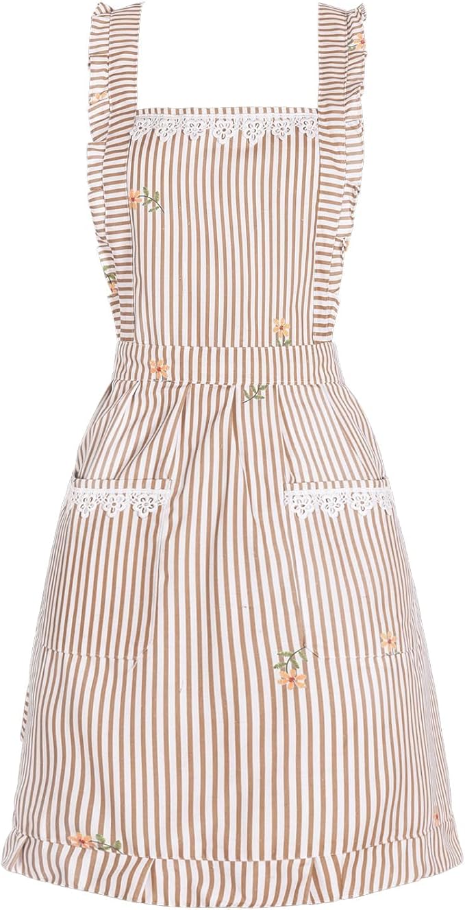 Funny Aprons for Women with Pockets, Kitchen Cooking Grilling Bbq Cute Chef Apron, Mothers Day Birthday Gifts for Women