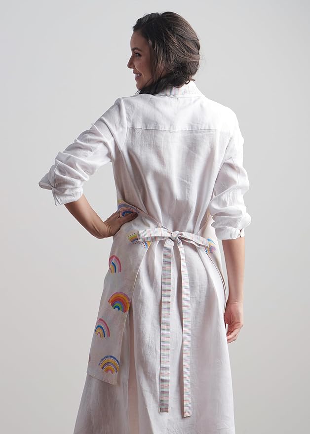 Maison d' Hermine 100% Cotton Apron for women with Pocket Kitchen Chef Apron for Men Cooking Mothers Day Gifts