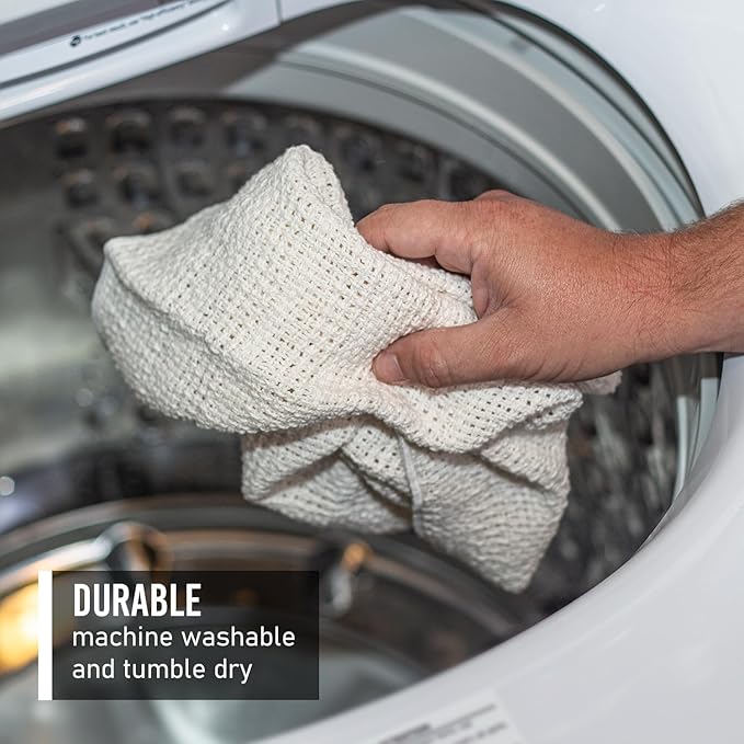 Old Fashion 100% Cotton Kitchen Towels - Set of 2-24"x15" (Gray/Natural)