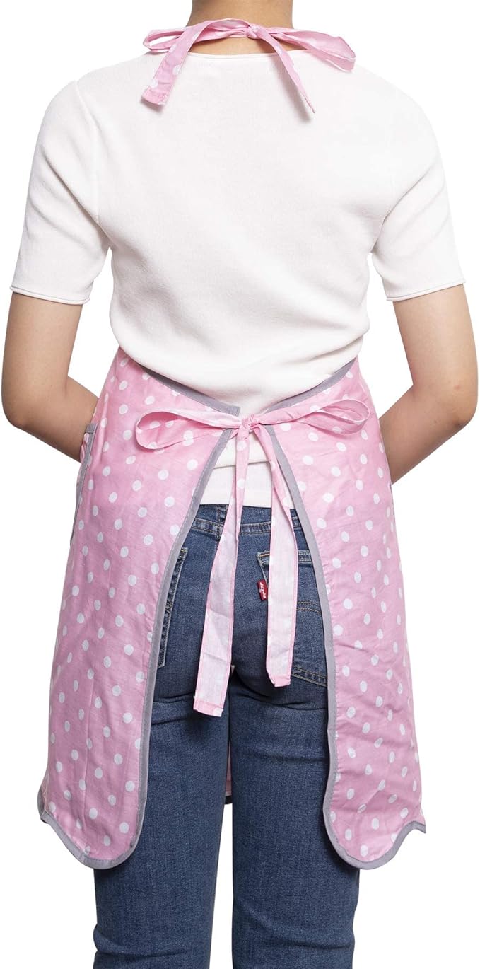 NEOVIVA Kitchen Aprons for Women with Pockets,Cooking Aprons for Women,Vintage Apron for Baking Gardening,Gifts for Mothers