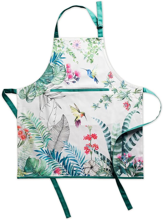 Maison d' Hermine 100% Cotton Apron for women with Pocket Kitchen Chef Apron for Men Cooking Mothers Day Gifts