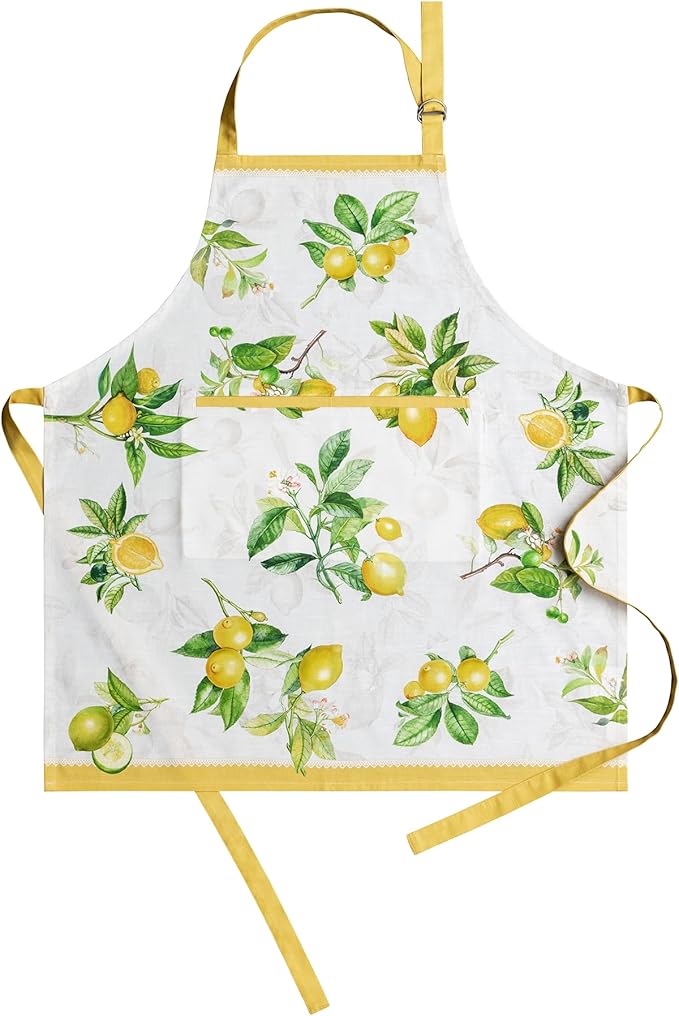 Maison d' Hermine 100% Cotton Apron for women with Pocket Kitchen Chef Apron for Men Cooking Mothers Day Gifts
