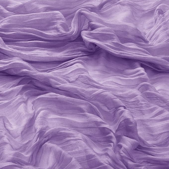 DeZerlor 12 Pack Lavender Purple Cheesecloth Napkins Spring Cloth Napkins Set of 12 Dinner Napkins Bulk 21x21 Inches for Wedding Bridal Shower Baby Shower Parties