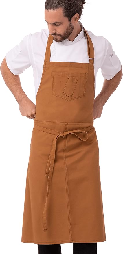 Chef Works Unisex Rockford Chefs Bib Apron