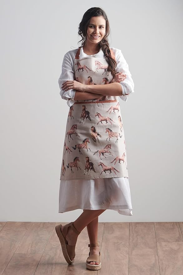 Maison d' Hermine 100% Cotton Apron for women with Pocket Kitchen Chef Apron for Men Cooking Mothers Day Gifts
