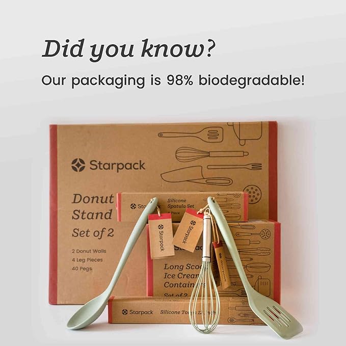 Starpack 'Get a Grip' Silicone Kitchen Tongs for Cooking 9 Inch - BBQ Silicone Tongs for Grill Heat Resistant to 600°F - Stainless Steel Utensils with Non Stick Rubber Tips for Serving Food