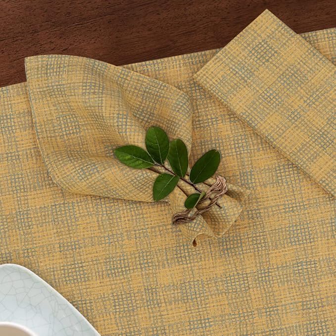 RUVANTI Cloth Napkins Set of 12 Cotton 100%, 18x18 Inches Napkins Cloth Washable, Soft, Absorbent. Cotton Napkins for Parties, Christmas, Thanksgiving, Weddings, Dinner Napkins Cloth - Wet Net