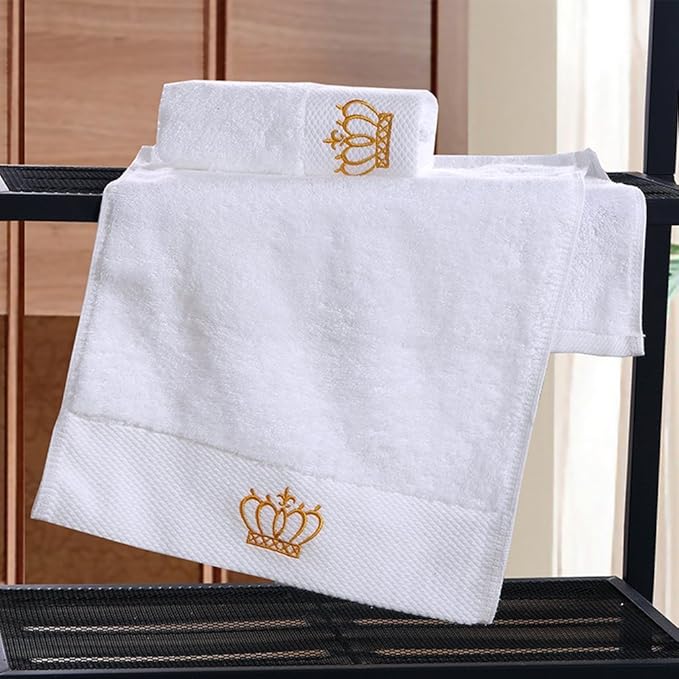 Sunshinejing Premium 100% Cotton Bath Towel Set;1 Bath Towels,1 Hand Towel & 1 Washcloth,Luxury Bathroom Super Soft and Highly Absorbent,Hotel & Spa Quality