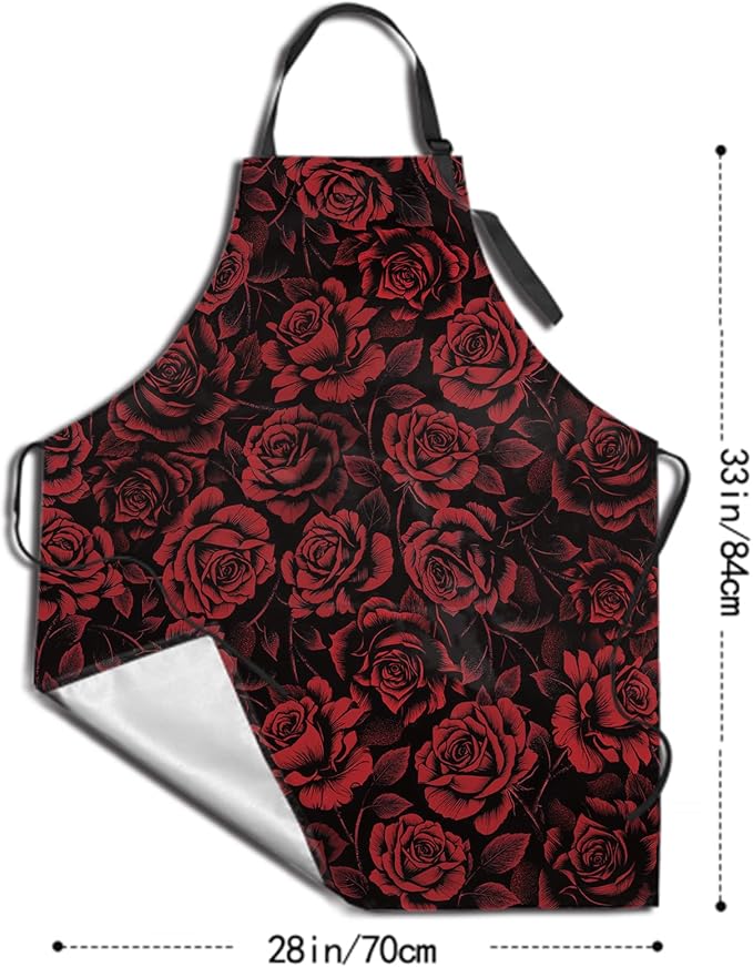 Funny Apron Polyester Grooming Aprons with Pocket for Cooking Kitchen Grilling Adults