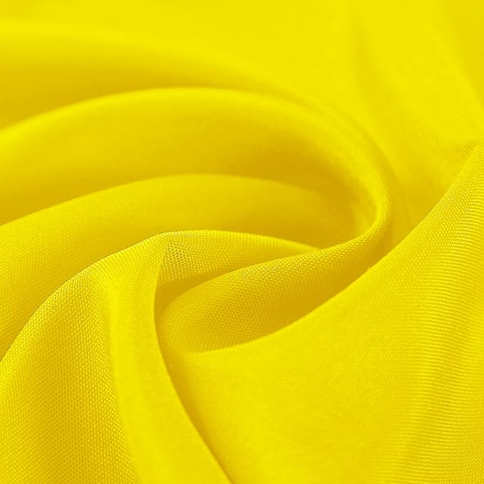 Cloth Napkins 20x20 inch Washable Polyester Dinner Napkins Soft Table Napkins for Wedding Party Dining Banquet(Yellow,12PCS)