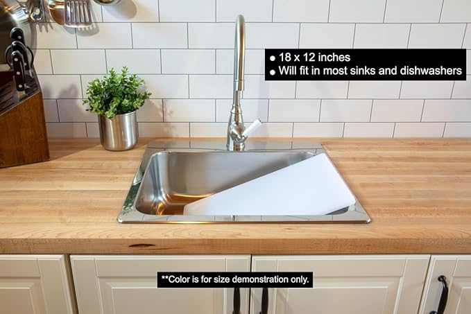 Thirteen Chefs Yellow Cutting Board - 18 x 12 Inch for Poultry and Chicken - Commercial Grade Plastic for Food Service, 1/2" Thick Dishwasher Safe Poly
