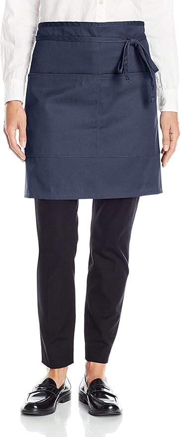 Uncommon Threads Unisex Half Waist Apron with Two Pockets