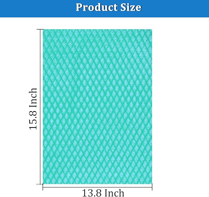 13.8" x 15.8" Disposable Cleaning Towels Disposable Dish Cloths, Reusable Wipes for Kitchen, Bathroom, Household Cleaning, Green