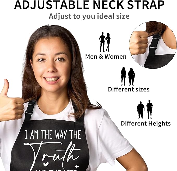 Funny Apron For Women Men Cooking Baking BBQ Grill Chef Waterproof Aprons Birthday Valentine's Gifts For Mom Dad Wife