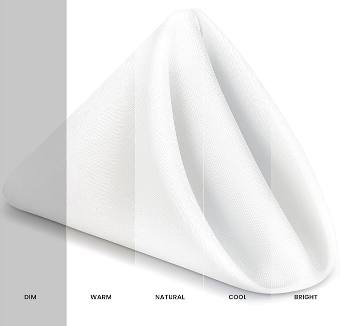 Utopia Home [288 Pack, White] Cloth Napkins 17x17 Inches, 100% Polyester Hemmed Edges, Washable and Reusable Ideal for Parties, Weddings and Dinners