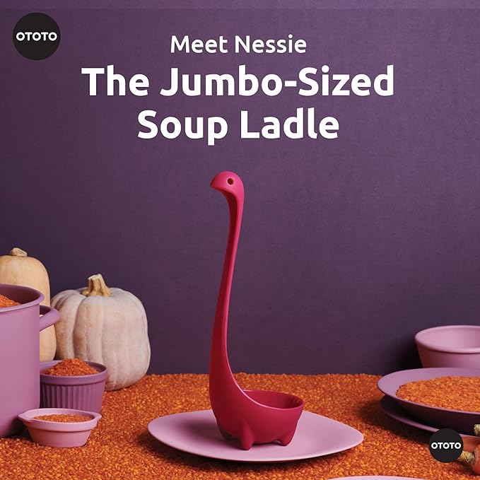 OTOTO The Original Nessie Ladle - Soup Ladle, Funny Gadgets, Loch Ness design, Cooking Gifts for Mom - Cute and Practical Kitchen Utensils - Unique Gifts for Women