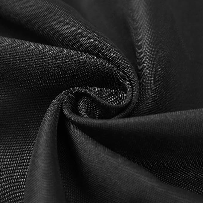 Bailarina Cloth Napkins Set of 80,17x17 inches Dinner Napkins Cloth Washable,Polyester Square Table Cloth Napkin Bulk with Hemmed Edges Ideal for Banquets, Parties and Weddings-Black