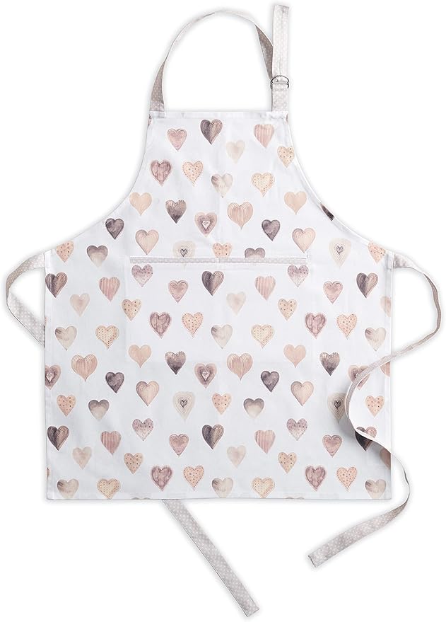 Maison d' Hermine 100% Cotton Apron for women with Pocket Kitchen Chef Apron for Men Cooking Mothers Day Gifts