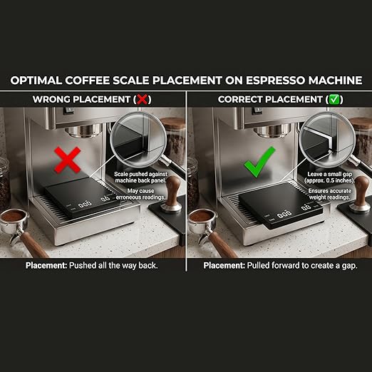 Digital Coffee Scale with Built-in Timer, 0.1g Precision to 3000g Rechargeable Espresso Scale, Touch Glass Kitchen Food Scale for Pour Over, Baking and Macros