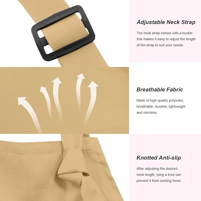 15 Pcs Adult Aprons Bulk with Pockets Adjustable Bib Chef Apron for Women Men Painting Cooking Crafting (S/L)