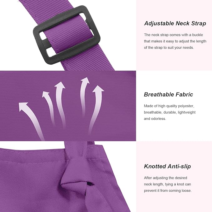 15 Pcs Adult Aprons Bulk with Pockets Adjustable Bib Chef Apron for Women Men Painting Cooking Crafting (S/L)