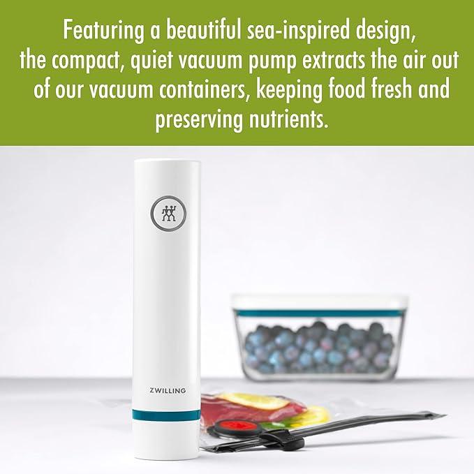 ZWILLING Fresh & Save Modern Handheld Food Saver Vacuum Sealer Machine Pump