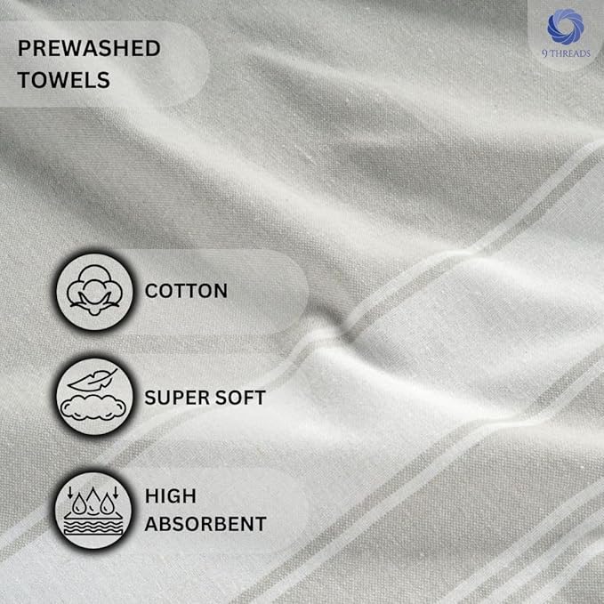 Cotton Turkish Beach Towel with Towels Oversized 36"x72" Pool Absorbent Extra Large Quick Dry Sand Travel Towel (Mix, 6 Pack)