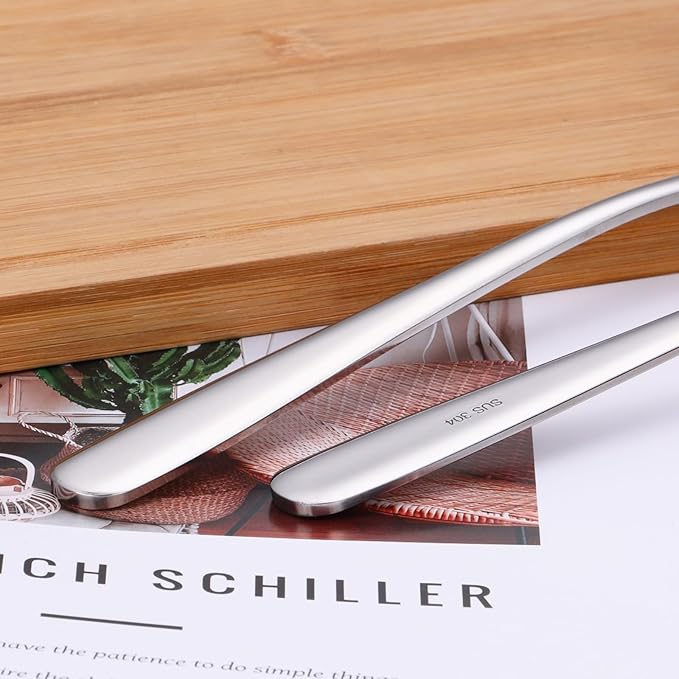2 oz. Soup Ladles SUS304 Stainless Steel Gravy Ladle for Serving,9.5 Inch Sauce Ladel Spoon(Silver)(Set of 2)