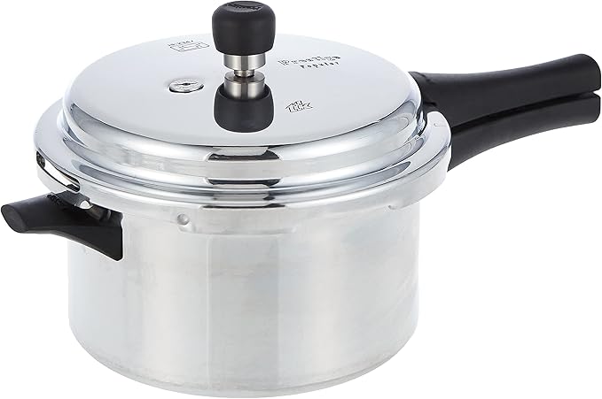 Prestige PRP4 Aluminum Pressure Cooker, 4 L, Silver