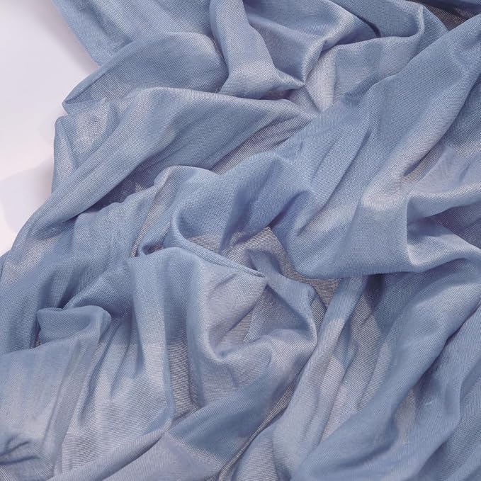 Socomi 2pcs Dusty Blue Easter Spring Cheesecloth Table Runner Boho Rustic Gauze 120 inch 10FT Cheese Cloth Runner for Wedding Party Baby Shower Birthday Home Decor Holiday Decorations