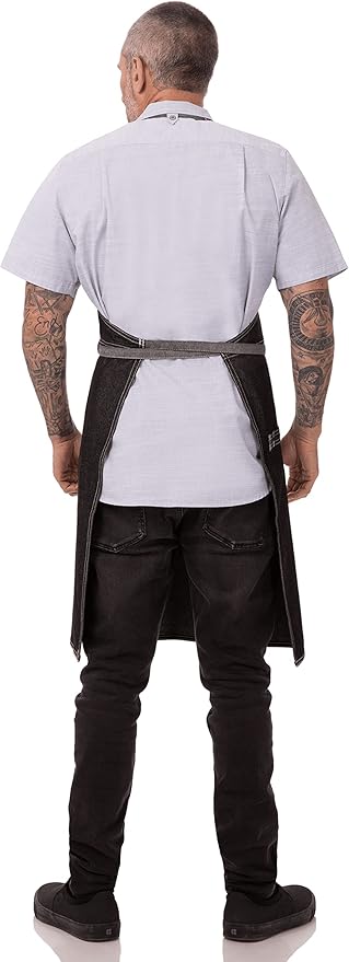 Chef Works Bronx Bib Apron with Scoop Neck