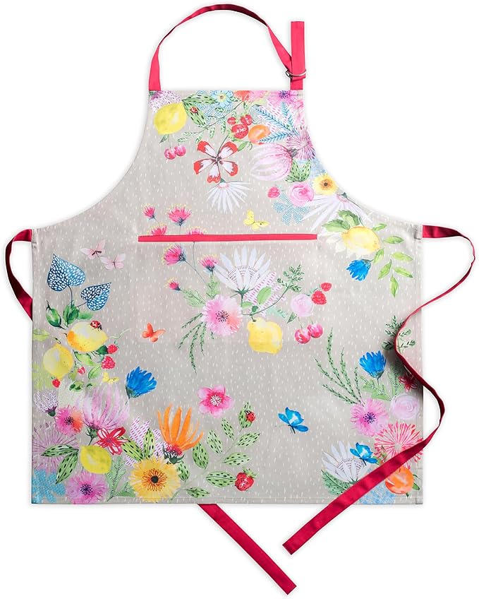Maison d' Hermine 100% Cotton Apron for women with Pocket Kitchen Chef Apron for Men Cooking Mothers Day Gifts
