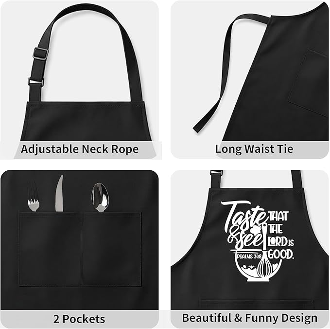 Funny Apron For Women Men Cooking Baking BBQ Grill Chef Waterproof Aprons Birthday Valentine's Gifts For Mom Dad Wife