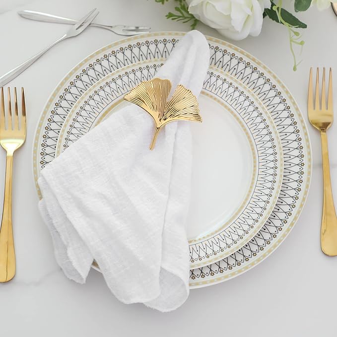 Dinner Cloth Napkins 10 Pack,Gauze Napkins 100% Natural Soft Cotton,Washable Napkins Great for Weddings Decorative,Dinner Parties,Family Everyday Use,40 * 40cm (16 * 16 inches),White