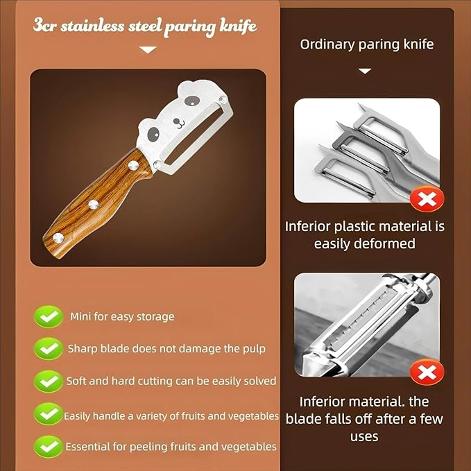Vegetable Peeler Sharp Stainless Steel Blades for Veggie Potato Sugarcane Pumpkin Papaya Peeling Tool