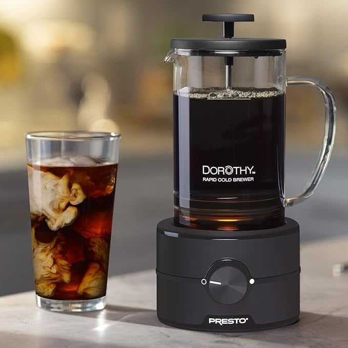 Presto 02937 Dorothy™ Electric Rapid Cold Brewer - Cold brew at home in 15 minutes - No more waiting 12 to 24 hours.
