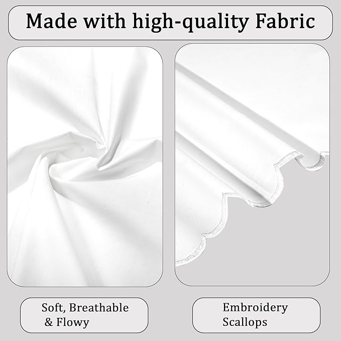 Ridhi Cloth Napkins 100% Pure Cotton Farmhouse Wedding Dinner Napkins Gift for Spring, Easter, Valentine, Holiday, Everyday Napkin (4-18" x 18" White with White Edge)