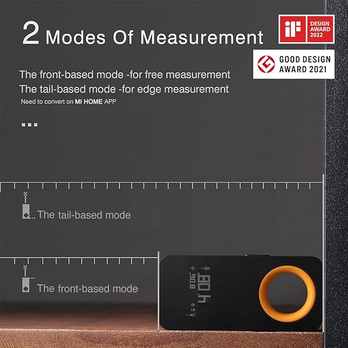 HOTO Laser Measuring Tool, Unique Gifts for Men Women, Pocket-Size 98Ft Laser Tape Measure ±2mm Accuracy, USB-C Rechargeable, OLED Display, Ft/M/in Unit, Real-time Data Sync, Cool Gadgets & Home Use
