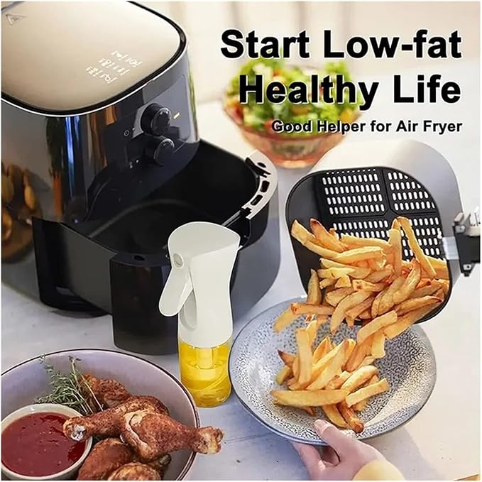 Oil Spray for Cooking – Oil Dispenser Bottle Sprayer, Reusable Food Grade Oil and Vinegar Spray Bottle, Kitchen Accessories(1pc-500ml black)