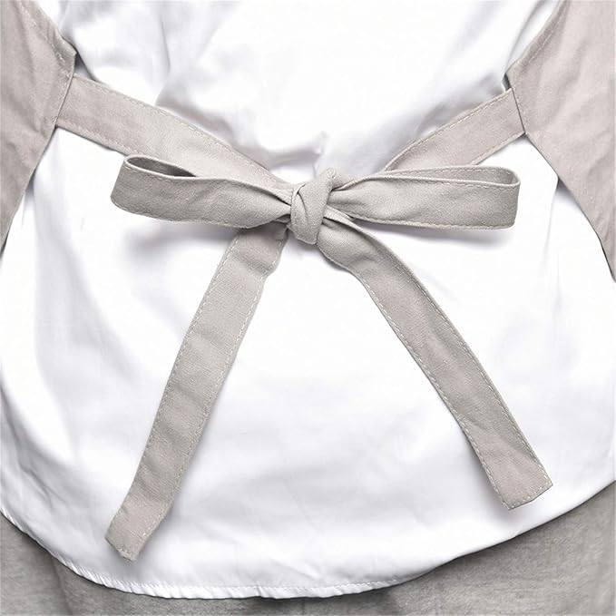 MORNITE Art Aprons for Painting Pottery Ceramics, Mens Women Kitchen Cooking Aprons Waterproof Green