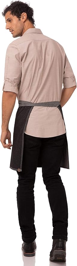 Chef Works Bronx Bib Apron with Scoop Neck