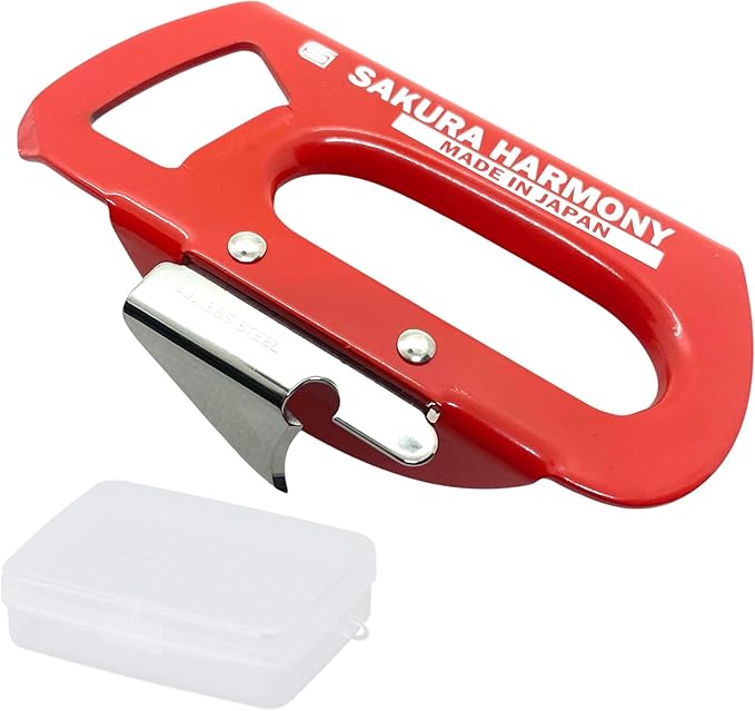 Made in Japan with Storage Case, Japanese Manual Can Opener & Bottle Opener – High Carbon Stainless Steel, for Kitchen, Camping, Emergency Preparedness & Gift
