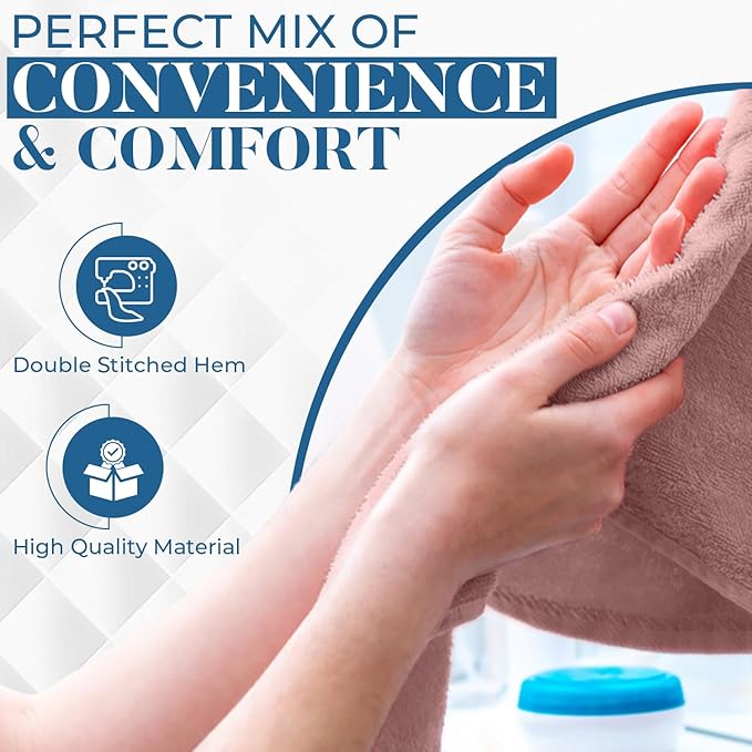 DAN RIVER 6-Pack Premium Hand Towels (16x28 Inches) - 100% Cotton, Ultra Soft, Lightweight, Highly Absorbent Towels for Bathroom, Spa, Gym, Salon, Hotel, and Travel - Dusty Pink