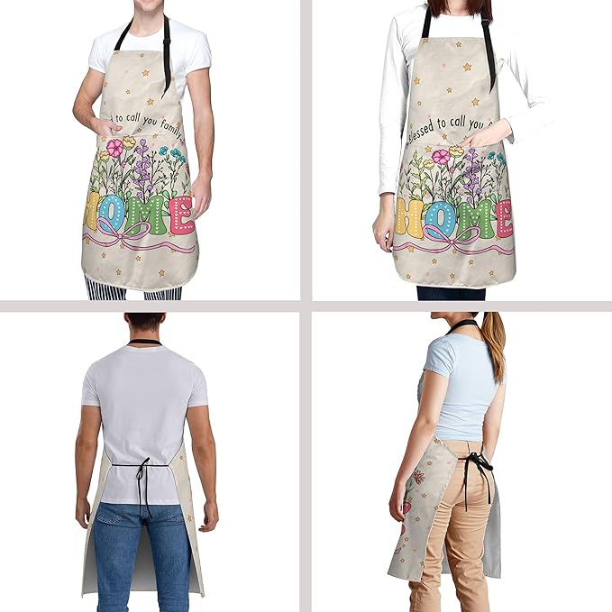 Funny Apron Polyester Grooming Aprons with Pocket for Cooking Kitchen Grilling Adults